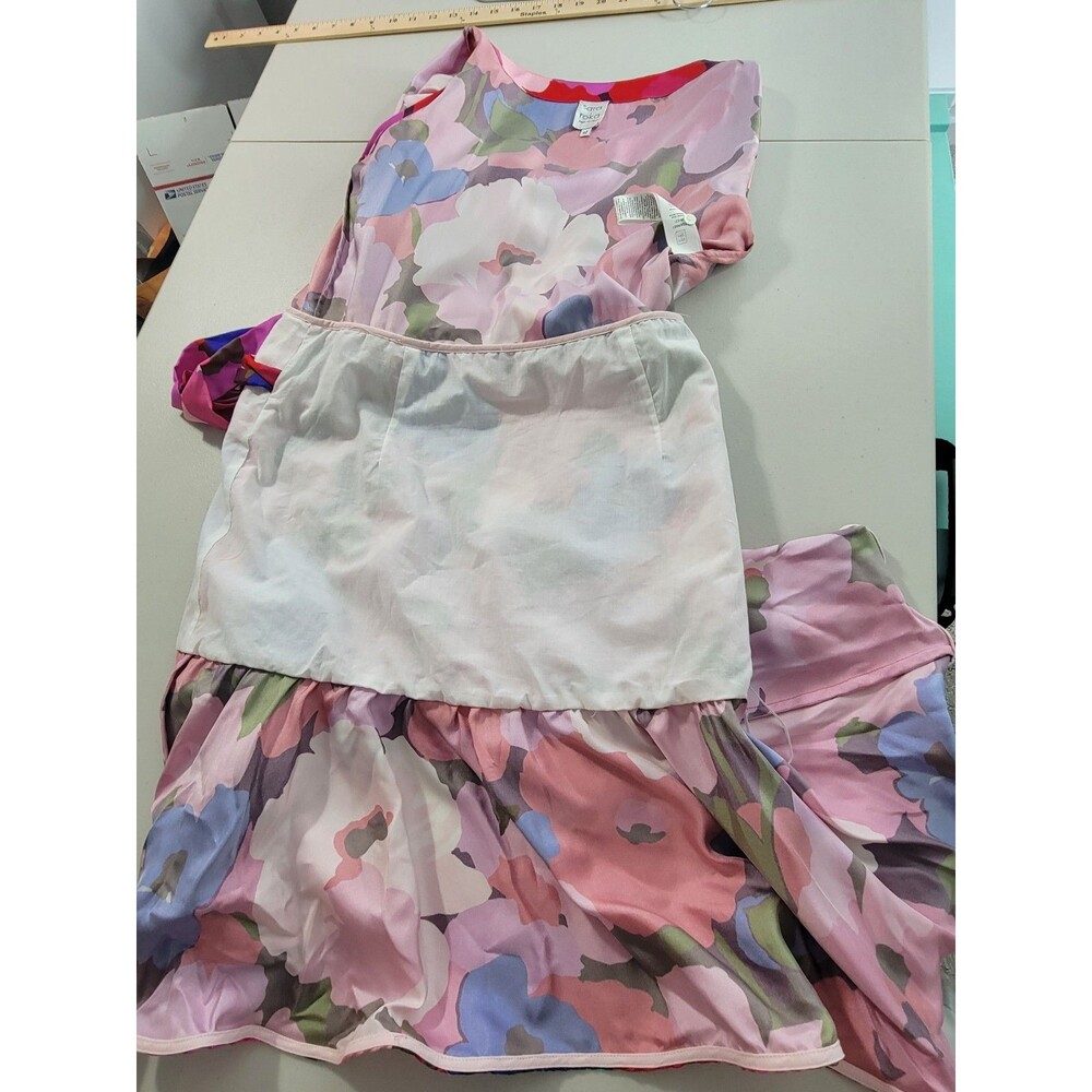 Sara Roka Italy Eldera 57 Silk Dress Size IT 42 True Wrap Peony Mini US S/M - Picture 14 of 14